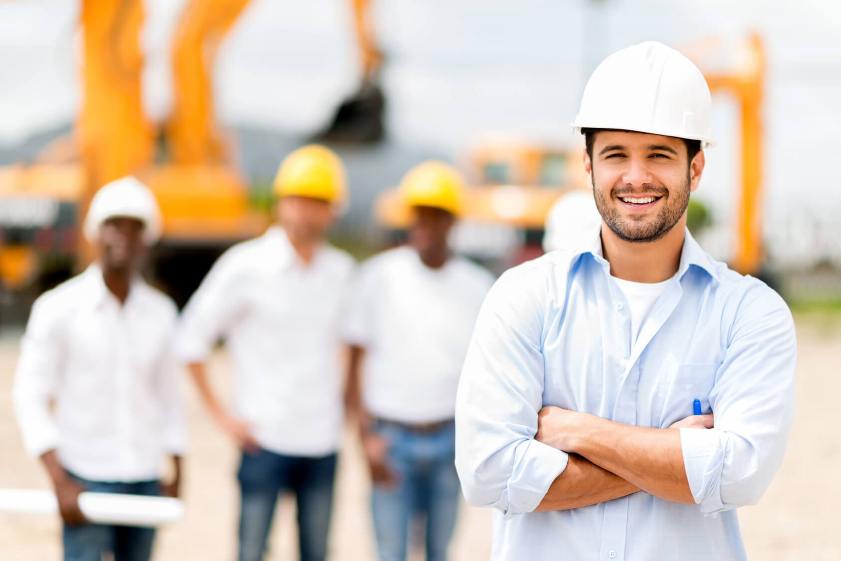 Architect at a construction site